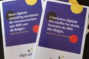 Digitale uitsluiting raakt aan mensenrechten van 40 procent van de Belgische bevolking